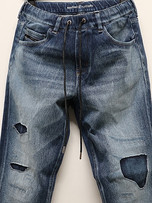 RESOUND CLOTHING���ꥵ����ɥ���������/regular taperd MICK DENIM JERSEY/INDCLASH