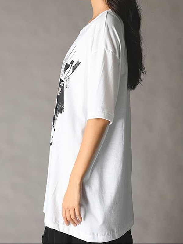 Ground Y�����饦��ɥ磻/20/- JERSEY LOGO T-SHIRT/WHITE