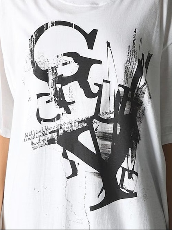 Ground Y�����饦��ɥ磻/20/- JERSEY LOGO T-SHIRT/WHITE