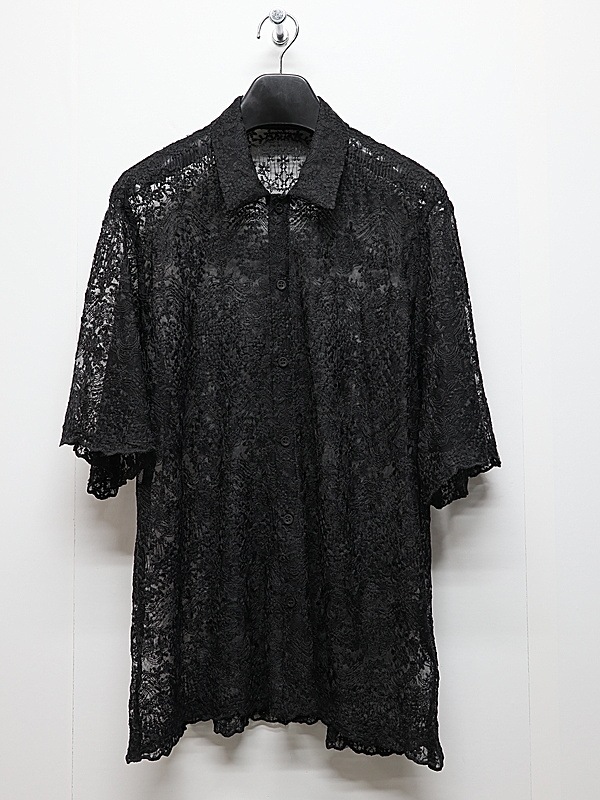 LAD MUSICIAN����å� �ߥ塼�������/TULLE EMBROIDERY LACE SS SH/BLACK