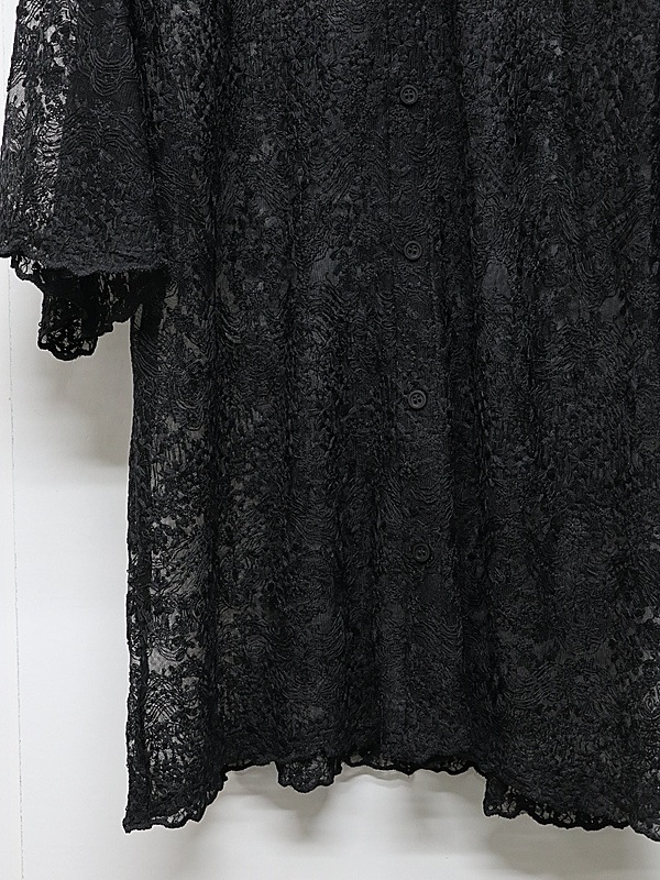 LAD MUSICIAN����å� �ߥ塼�������/TULLE EMBROIDERY LACE SS SH/BLACK