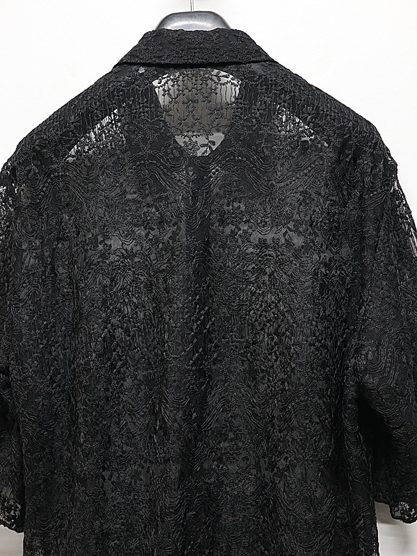 LAD MUSICIAN����å� �ߥ塼�������/TULLE EMBROIDERY LACE SS SH/BLACK