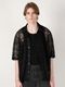 LAD MUSICIAN����å� �ߥ塼�������/TULLE EMBROIDERY LACE SS SH/BLACK