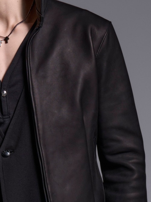 (ͽ���ʡ�7��8������ͽ��/kiryuyrik������奦����奦/Sheep Hide Stand Collar Short Blouson/Black