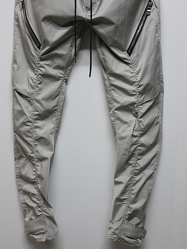 wjk�����֥른��������/puckering banana teck pants/l.gray