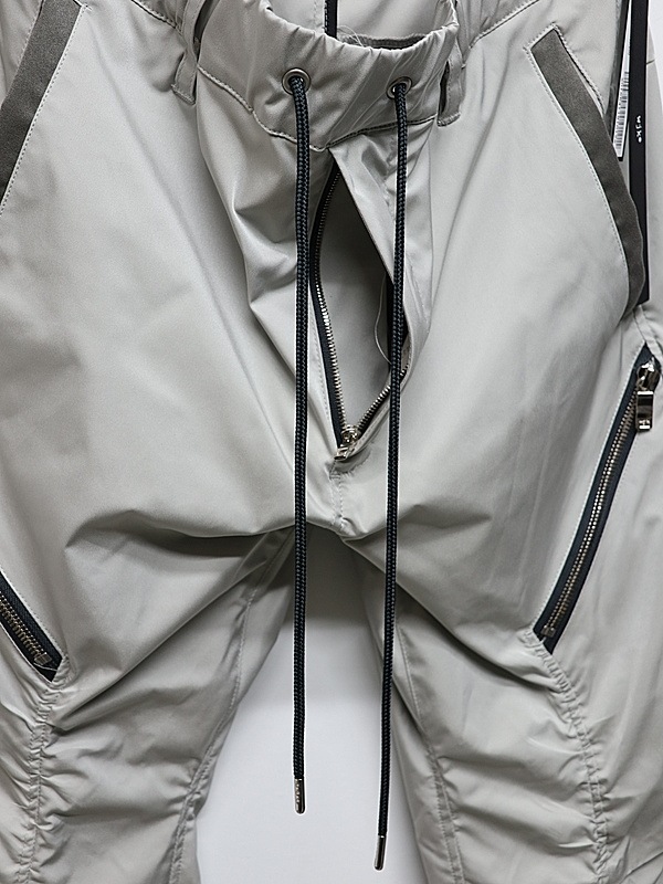 wjk�����֥른��������/puckering banana teck pants/l.gray