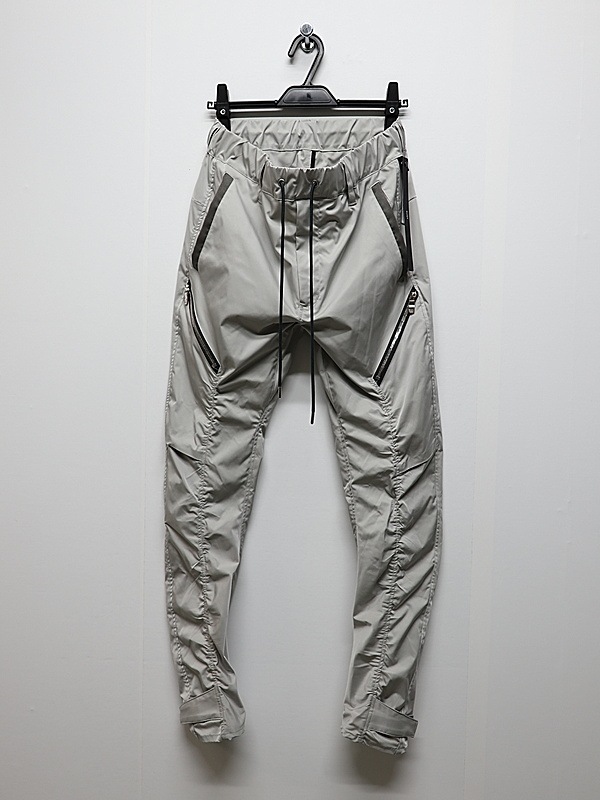 wjk�����֥른��������/puckering banana teck pants/l.gray