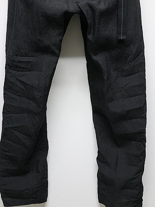 �㴰���nude:masahiko maruyama ���̡���:�ޥ��ҥ��ޥ���/Linen Cloth/Stripe PANTS w/BELT/Black