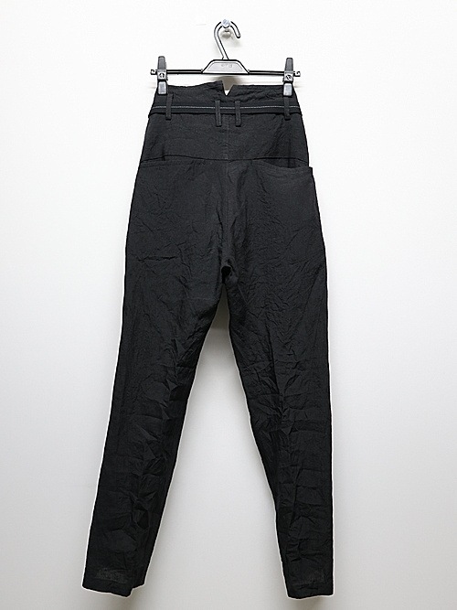 �㴰���nude:masahiko maruyama ���̡���:�ޥ��ҥ��ޥ���/Linen Cloth/Stripe PANTS w/BELT/Black