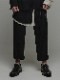 �㴰���nude:masahiko maruyama ���̡���:�ޥ��ҥ��ޥ���/Linen Cloth/Stripe PANTS w/BELT/Black