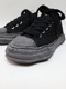 Maison MIHARA YASUHIRO/- PETERSON 23 - vintage color dyed original sole canvas low-top sneakers/BLK/BLK.
