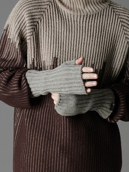 Ground Y饦ɥ磻/WASHABLE WOOL FINGERED ARM WARMER/MOCHA