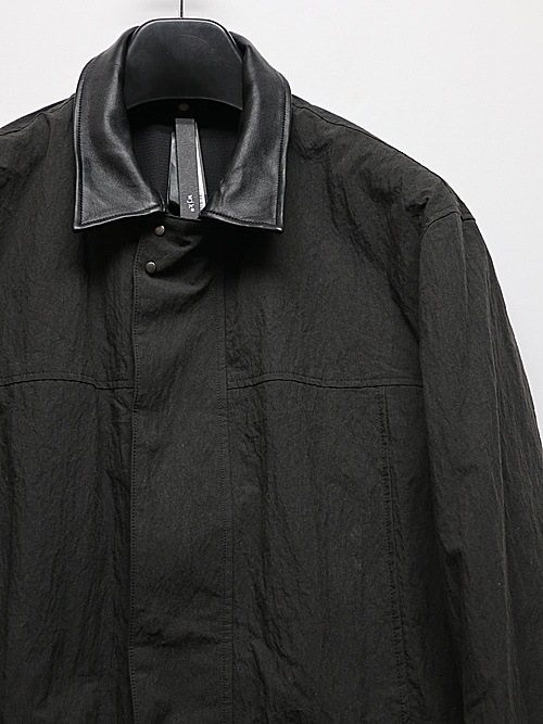 wjk�����֥른��������/zip coverall jacket/charcoal black