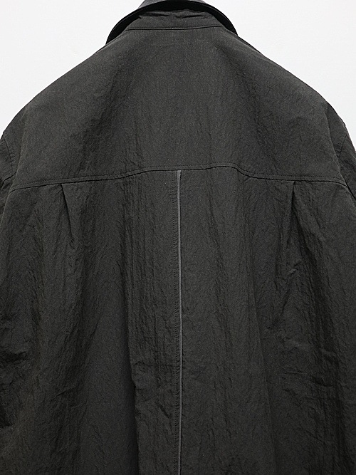 wjk�����֥른��������/zip coverall jacket/charcoal black