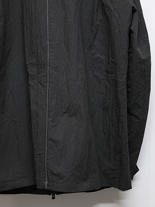 wjk�����֥른��������/zip coverall jacket/charcoal black