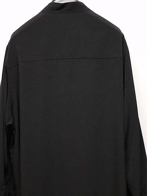 Ground Y�����饦��ɥ磻/TA/PE CREPE DE CHINE POCKET BAGS BIG SHIRT TYPE2/BLACK