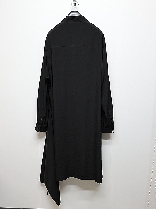 Ground Y�����饦��ɥ磻/TA/PE CREPE DE CHINE POCKET BAGS BIG SHIRT TYPE2/BLACK
