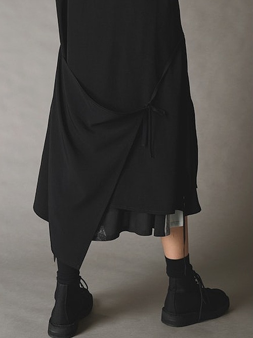 Ground Y�����饦��ɥ磻/TA/PE CREPE DE CHINE POCKET BAGS BIG SHIRT TYPE2/BLACK