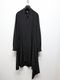 Ground Y�����饦��ɥ磻/TA/PE CREPE DE CHINE POCKET BAGS BIG SHIRT TYPE2/BLACK
