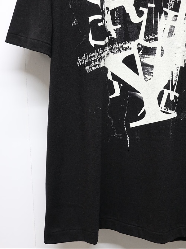 Ground Y�����饦��ɥ磻/20/- JERSEY LOGO T-SHIRT/BLACK