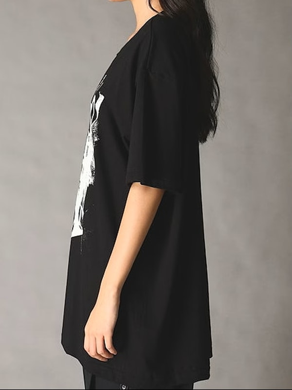 Ground Y�����饦��ɥ磻/20/- JERSEY LOGO T-SHIRT/BLACK