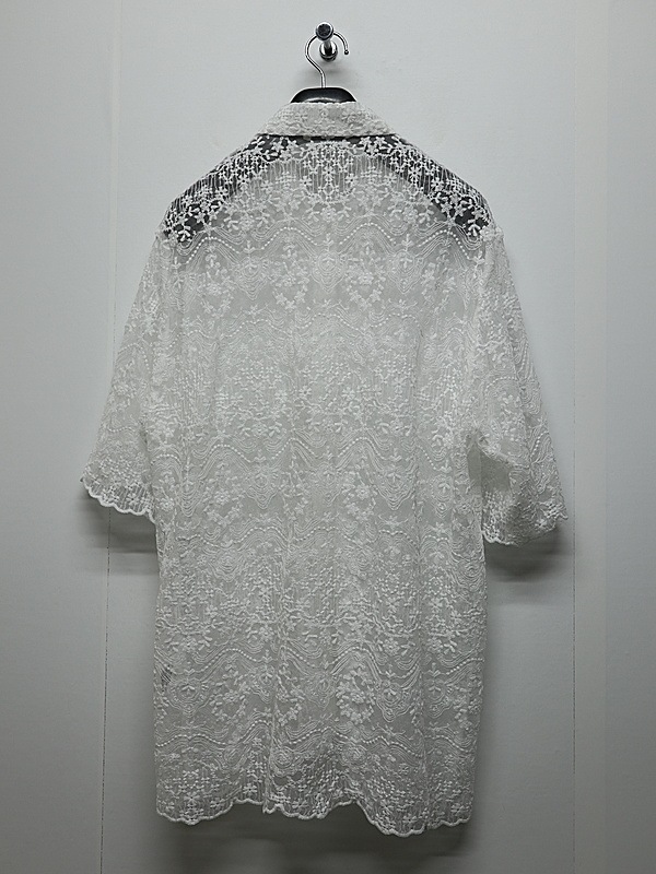 LAD MUSICIAN����å� �ߥ塼�������/TULLE EMBROIDERY LACE SS SH/WHITE
