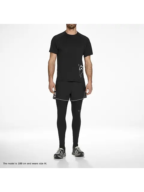 Y-3���磻���꡼/M GFX RUN SS TEE/BLACK