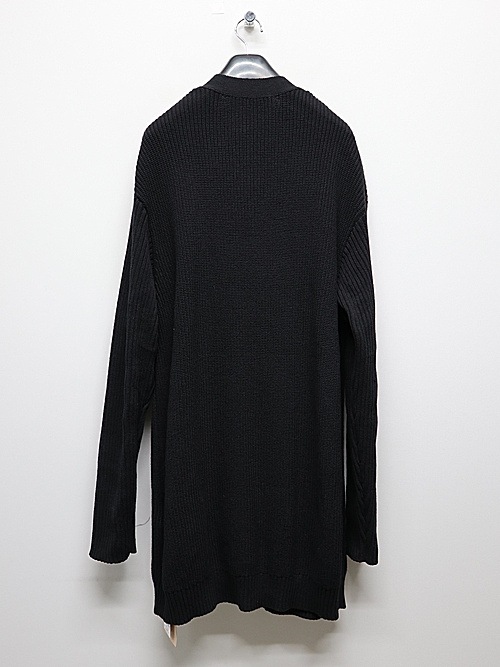 Ground Y�����饦��ɥ磻/COTTON KNIT DOUBLE FRONT CARDIGAN/BLK.