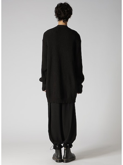 Ground Y�����饦��ɥ磻/COTTON KNIT DOUBLE FRONT CARDIGAN/BLK.