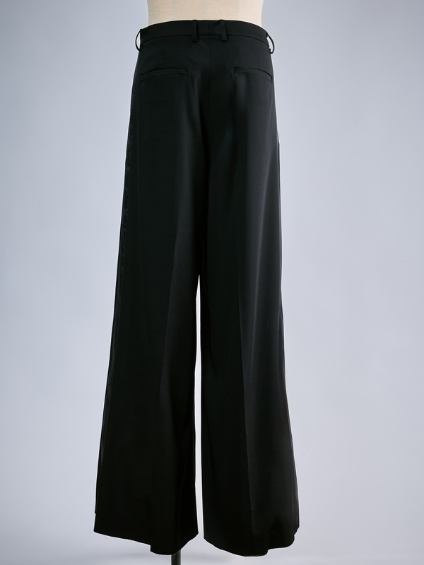 (ͽ���ʡ�5��6������ͽ��/THE ONENESS�������ͥ�/W-Satin Wide Slacks/Black