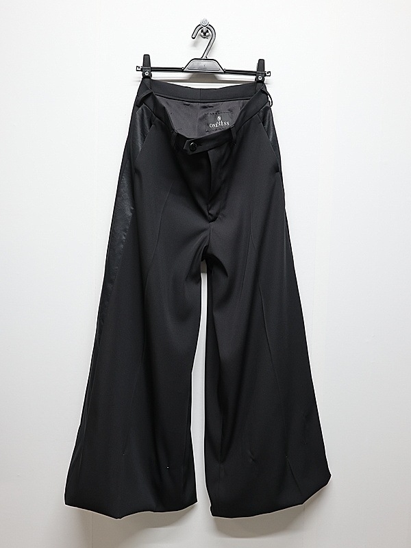 (ͽ���ʡ�5��6������ͽ��/THE ONENESS�������ͥ�/W-Satin Wide Slacks/Black