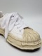 Maison MIHARA YASUHIRO/rs - BLAKEY -vintage color dyed original sole canvas Low-Top sneakers/ WHITE.