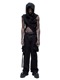 (ͽ)89ͽ/JULIUSꥦ/TEXTURE JERSEY STOLE5/BLACK