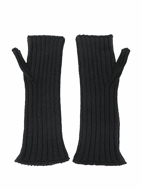 SALE30%OFF/Ground Y�����饦��ɥ磻/WASHABLE WOOL FINGERED ARM WARMER/BLACK.
