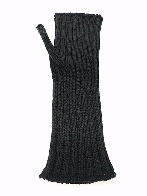 SALE30%OFF/Ground Y�����饦��ɥ磻/WASHABLE WOOL FINGERED ARM WARMER/BLACK.