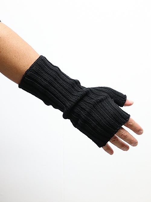 SALE30%OFF/Ground Y�����饦��ɥ磻/WASHABLE WOOL FINGERED ARM WARMER/BLACK.