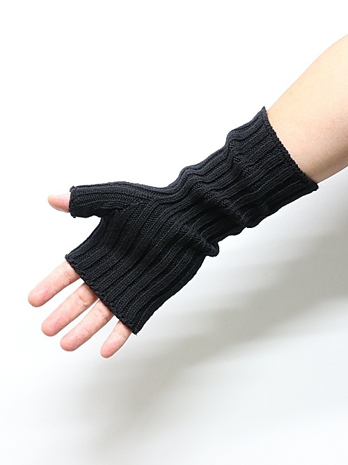 SALE30%OFF/Ground Y�����饦��ɥ磻/WASHABLE WOOL FINGERED ARM WARMER/BLACK.
