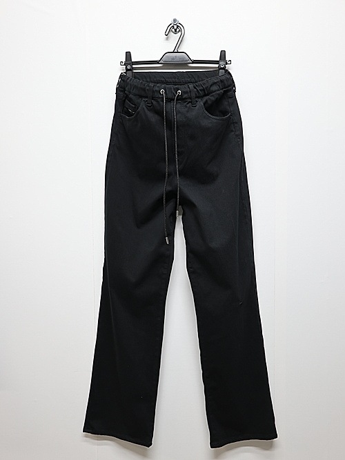 RESOUND CLOTHING���ꥵ����ɥ���������/regular taperd KING DENIM JERSEY/BLACK