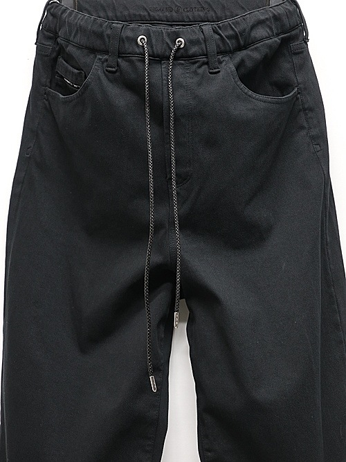 RESOUND CLOTHING���ꥵ����ɥ���������/regular taperd KING DENIM JERSEY/BLACK