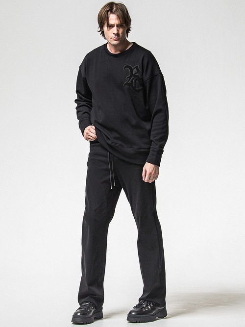 RESOUND CLOTHING���ꥵ����ɥ���������/regular taperd KING DENIM JERSEY/BLACK