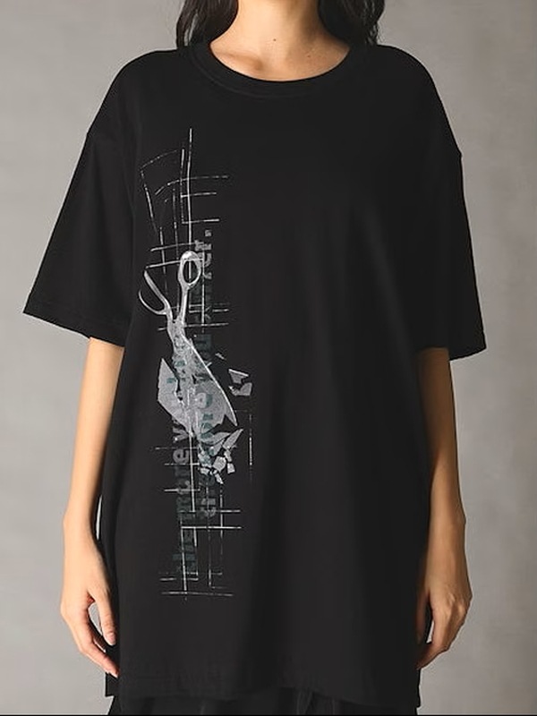 Ground Y�����饦��ɥ磻/20/- JERSEY T-SHIRT/BLACK