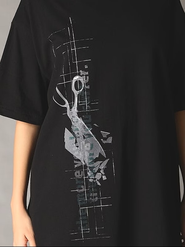 Ground Y�����饦��ɥ磻/20/- JERSEY T-SHIRT/BLACK