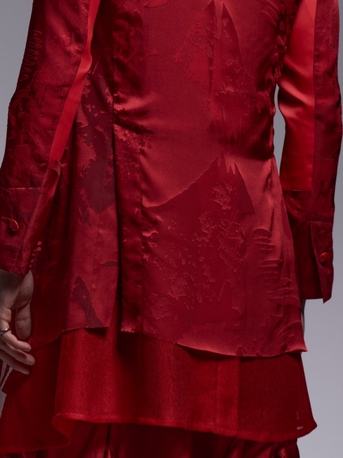 (ͽ���ʡ�7��8������ͽ��/kiryuyrik������奦����奦/Sahadow Butterfly Opal Layered Jacket/Red