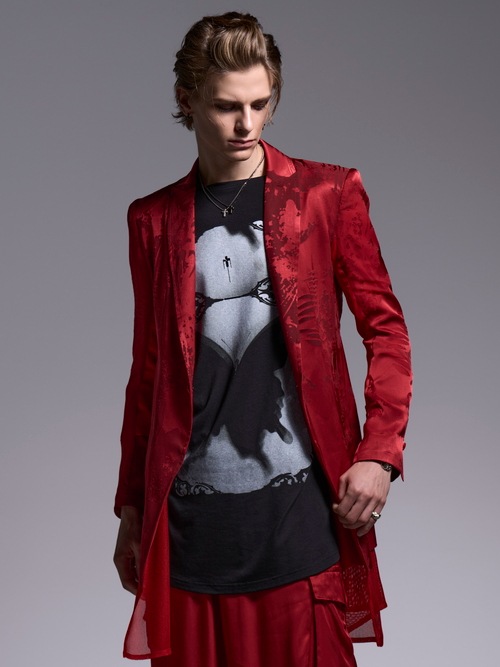 (ͽ���ʡ�7��8������ͽ��/kiryuyrik������奦����奦/Sahadow Butterfly Opal Layered Jacket/Red