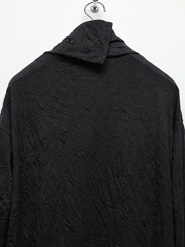 Ground Y�����饦��ɥ磻/CATCH WASHER WRINKLE JERSEY TURTLENECK LONG SLEEVED T-SHIRT/BLACK