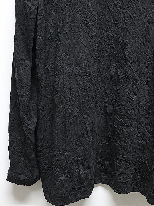 Ground Y�����饦��ɥ磻/CATCH WASHER WRINKLE JERSEY TURTLENECK LONG SLEEVED T-SHIRT/BLACK