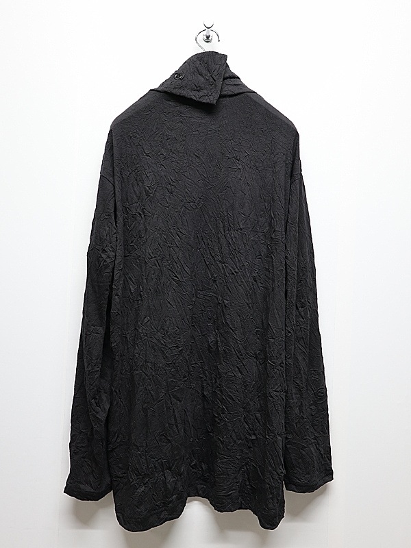 Ground Y�����饦��ɥ磻/CATCH WASHER WRINKLE JERSEY TURTLENECK LONG SLEEVED T-SHIRT/BLACK