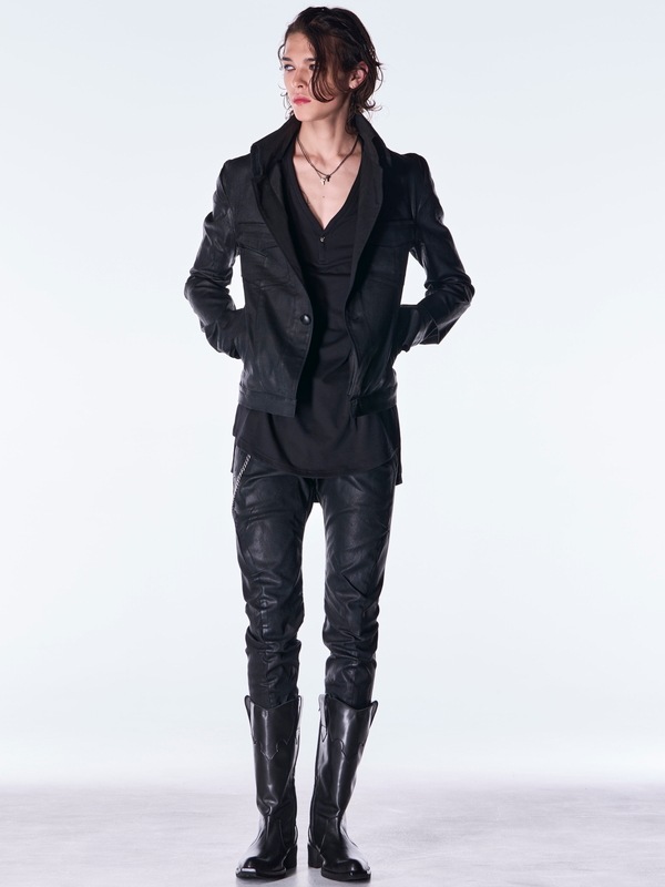 (ͽ���ʡ�11������12������ͽ��/kiryuyrik������奦����奦/Denim Napoleon Blouson/Black