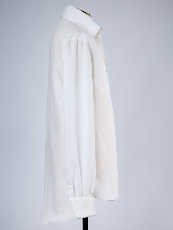 (ͽ���ʡ�5��6������ͽ��/THE ONENESS�������ͥ�/Back Satin W-Cuffs Shirt/White