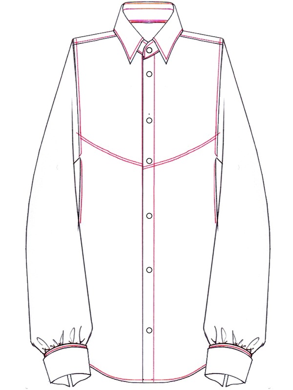 (ͽ���ʡ�5��6������ͽ��/THE ONENESS�������ͥ�/Back Satin W-Cuffs Shirt/White